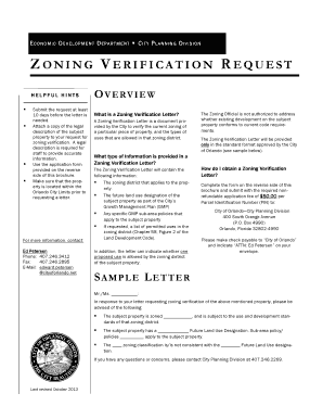 Zoning Letter Example - Fill Online, Printable, Fillable, Blank | pdfFiller