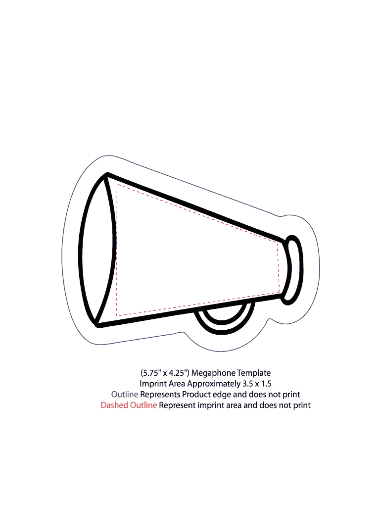 megaphone template Preview on Page 1