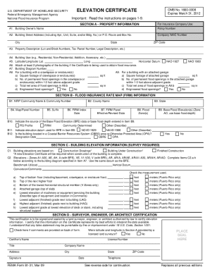 New Elevation Certificate Form 2023 - Printable Forms Free Online