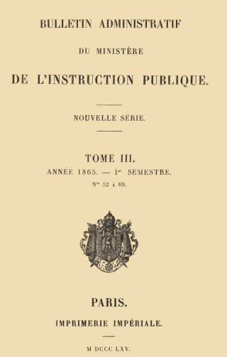 vignette collection Bulletin administratif de l'instruction publique