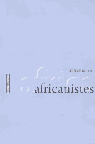 vignette collection Journal des Africanistes