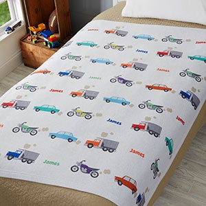 Modes of Transportation Personalized 50x60 Sweatshirt Blanket - 19682-SW