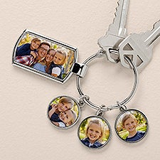 Favorite Memories Personalized Photo Charm Keychain  - 51873