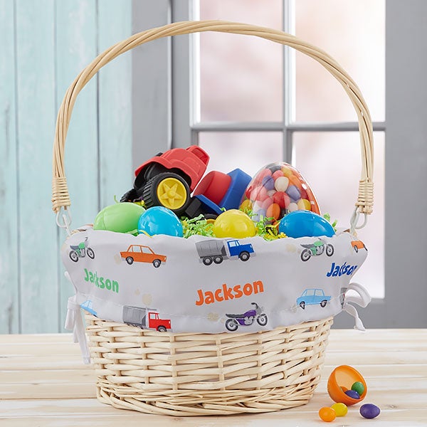 Personalized Easter Baskets For Boys - Cars & Trucks - 23373