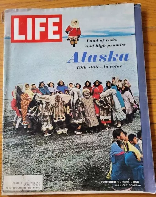 LIFE MAGAZINE-OCTOBER 1, 1965-Alaska-50th State, Willie Mays ...