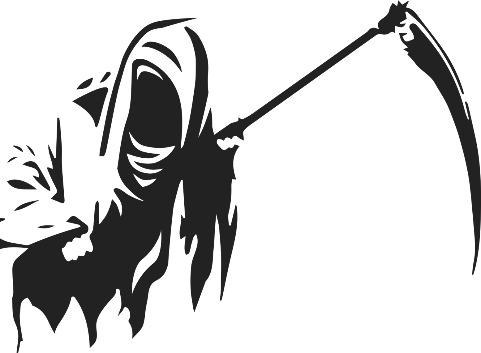 Grim reaper scythe white png - chesshety