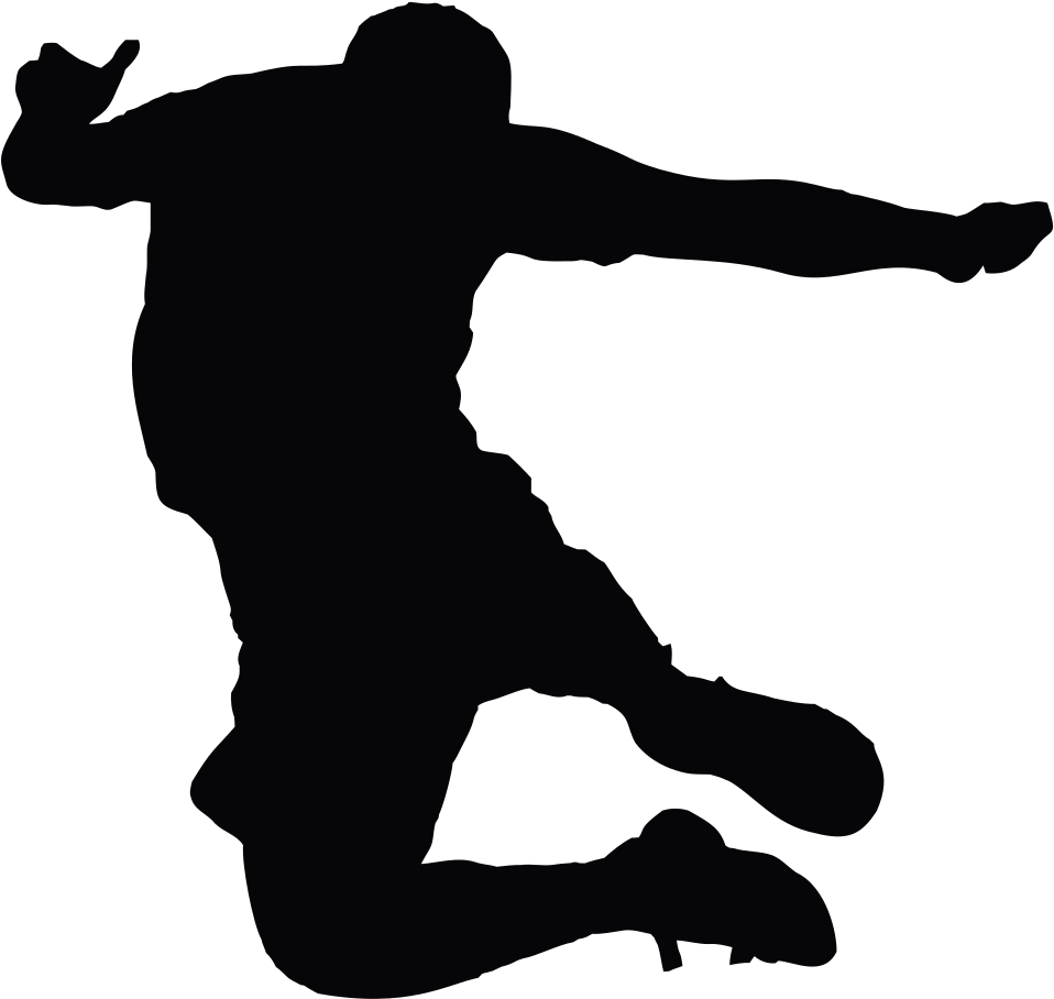 Jumping Man Silhouette - People Silhouette Jumping Png Clipart - Full ...