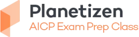 Planetizen AICP Exam Prep Class orange Logo