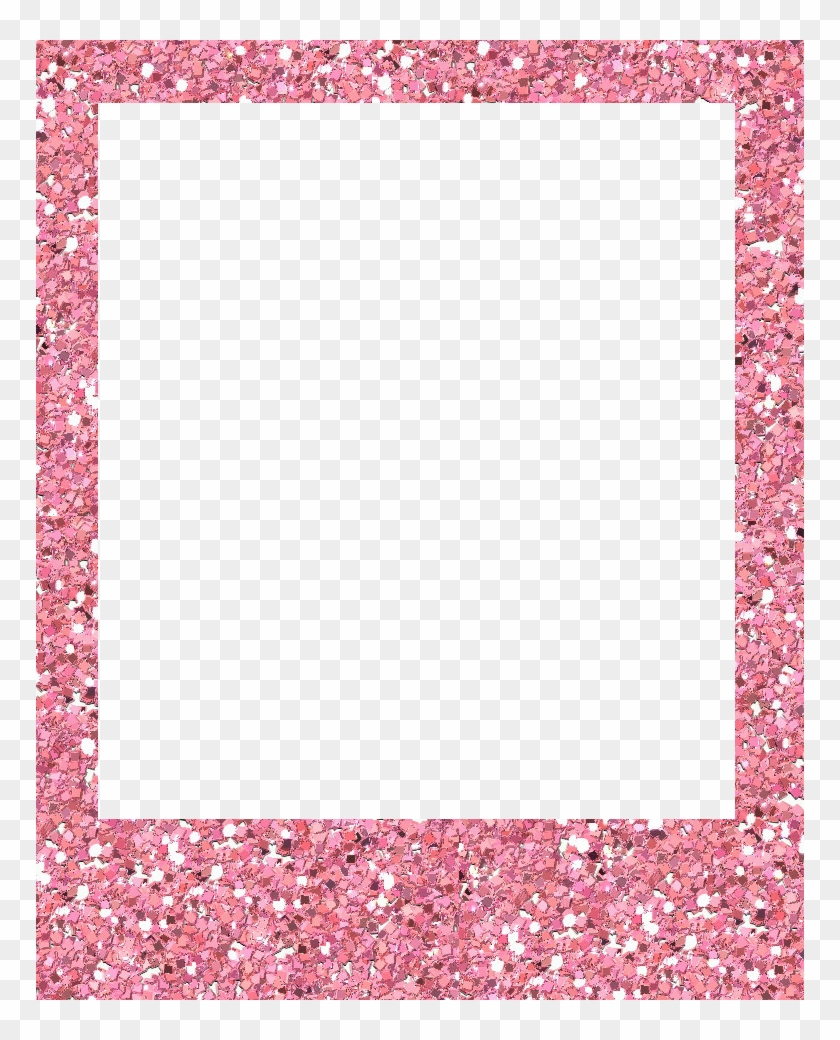 Pink Glitter Page Border