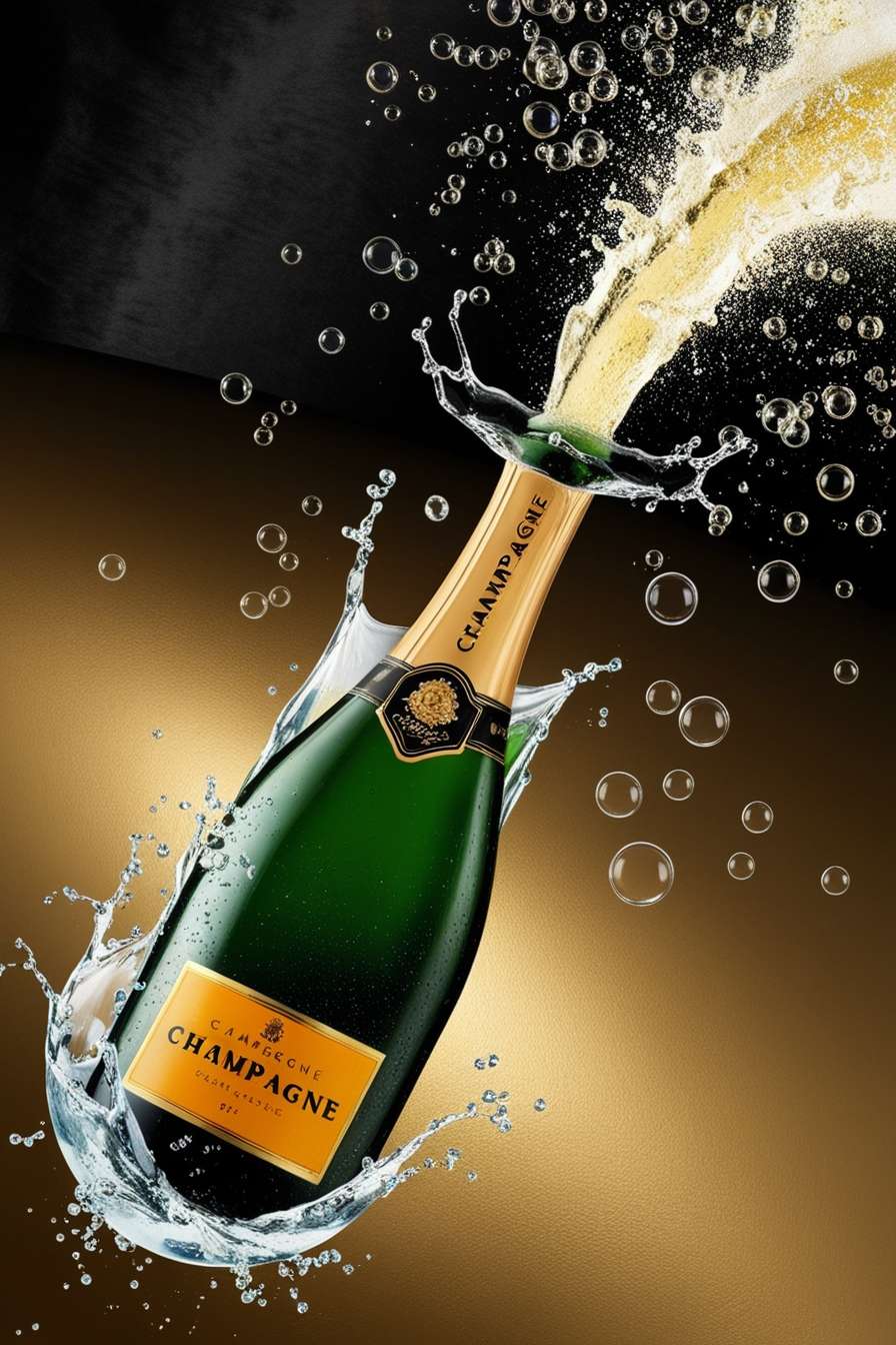 champagne celebration background in 4k