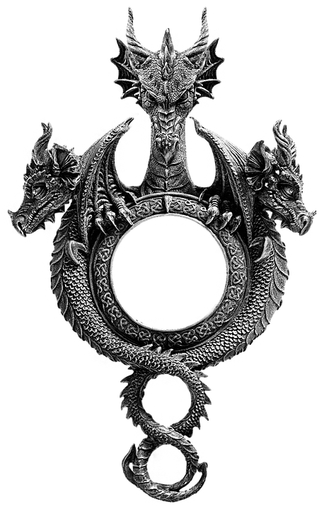 Circle Dragon, Art, Fantasy Creature PNG Picture