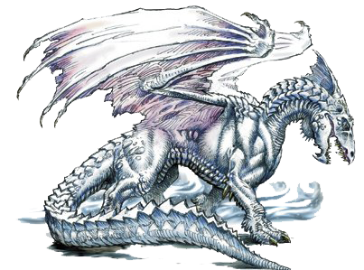 White Dragon Art, Illustration, Graphics PNG Picture