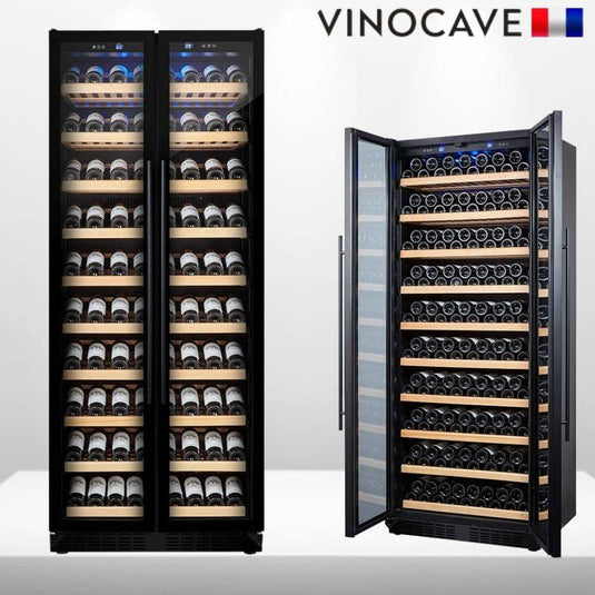 [305 Bottle][CWC-760AJP] Vinocave Stainless Steel Freestanding Wine Refrigerator Drink Bar Cooler Fridge - Polar Tech Australia