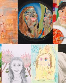 Twelve portraits of finalists for the Little Darlings Youth Portrait Prize 2024