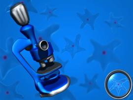 Blue Microscope Backgrounds