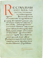 Страница трактата «О вере» свт. Амвросия Медиоланского. IX в. (St. Gallen. Schiftsbibl. Sang. 95. Fol. 5).