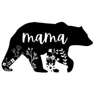 Mama Bear Floral SVG Cut File | PremiumSVG