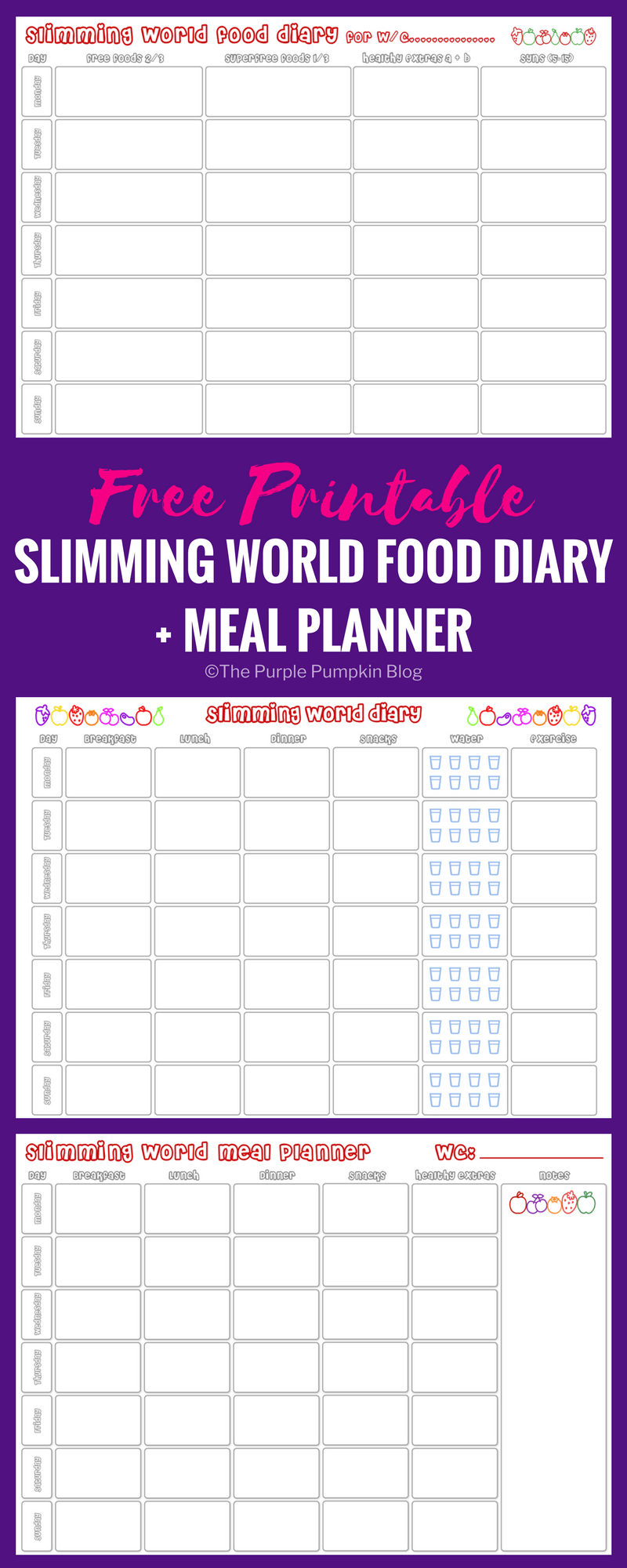 Printable Meal Planner And Grocery List Printabledietplan Com - Vrogue