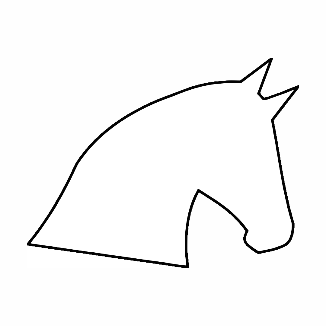 Free Printable Horse Head Template - Printable Templates