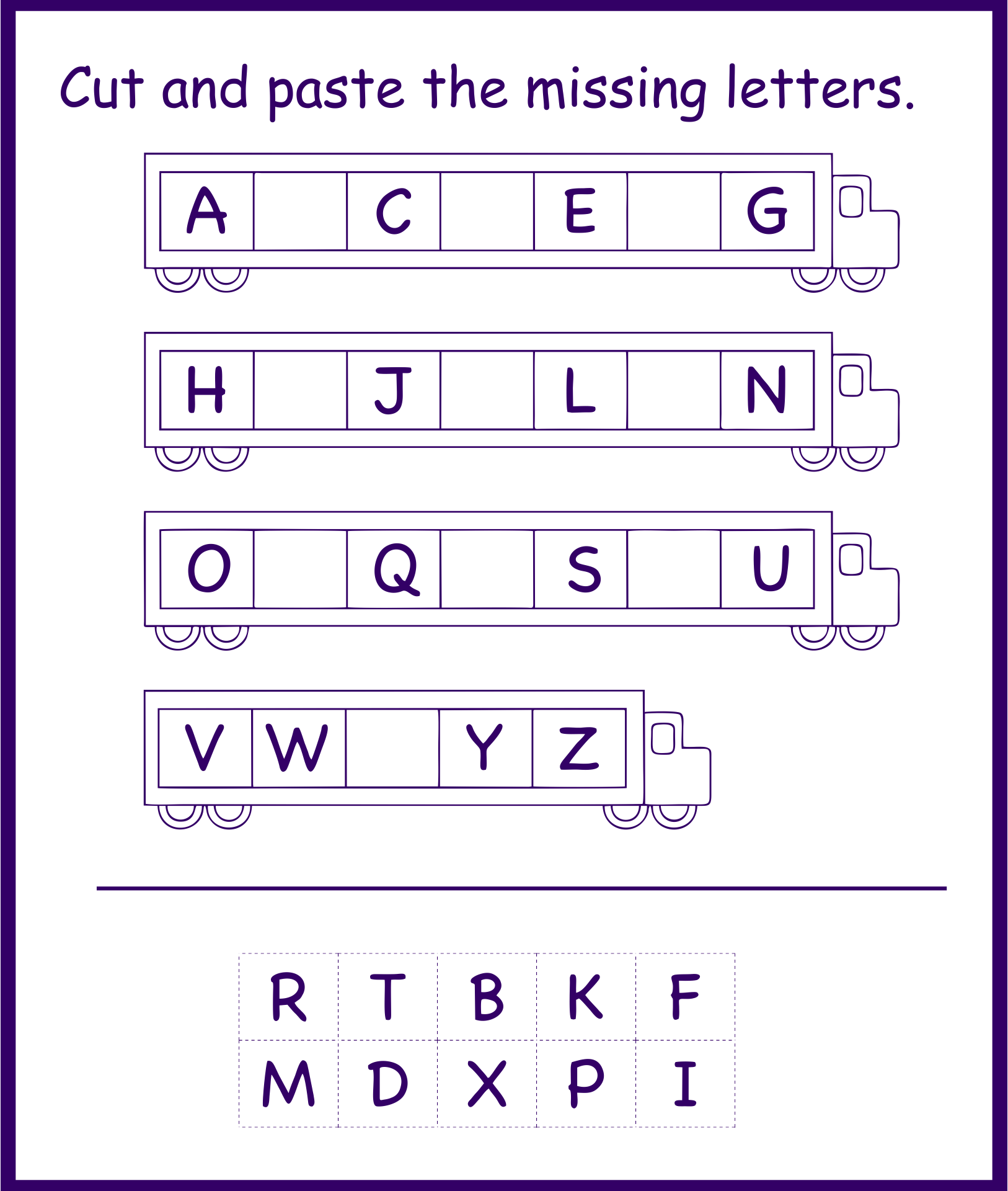 Printable Preschool Worksheets Alphabet