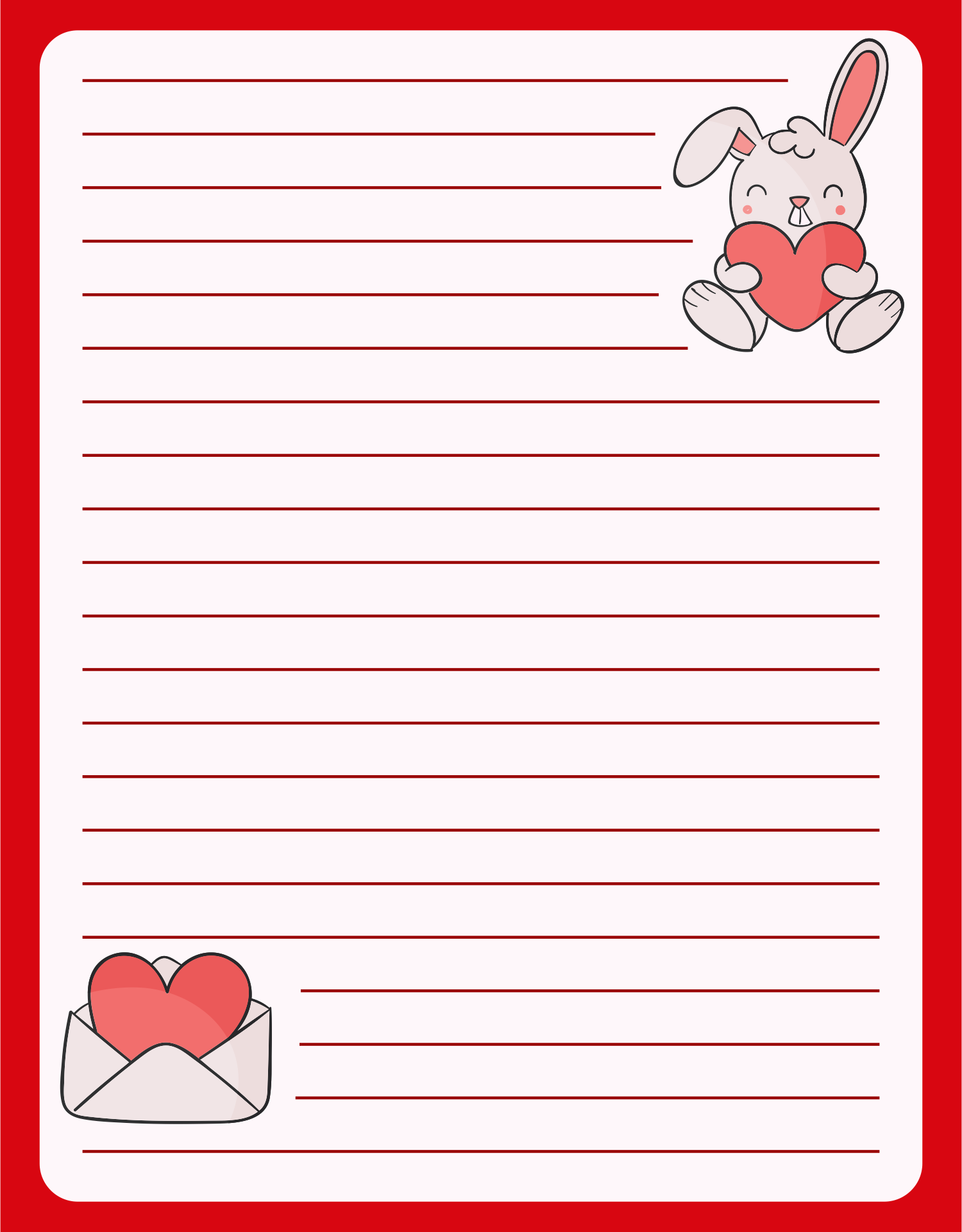 Letter Writing Template Free Printable