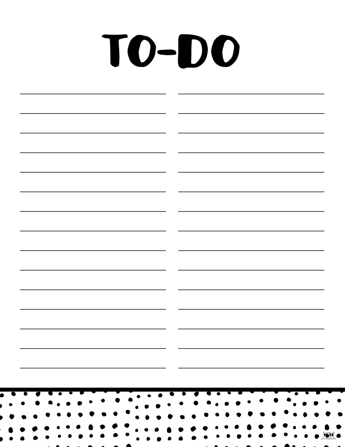 To Do Lists - 31 FREE Printables | Printabulls