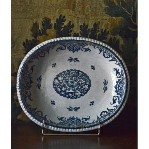 Oval Earthenware Bowl From Nevers 