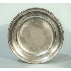 Pewter Plate At The Toulouse Control, 18th Century