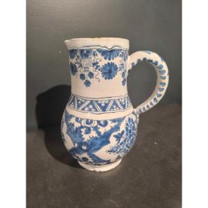 18th Century Rouen Earthenware Pitcher