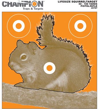 Champion Squirrel Paper Target, 8.5x11 - 12pk | Pyramyd Air