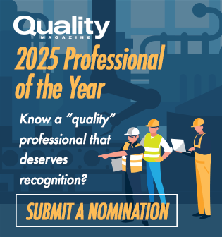 Submit Your Nomination for Quality Professional of the Year TODAY!