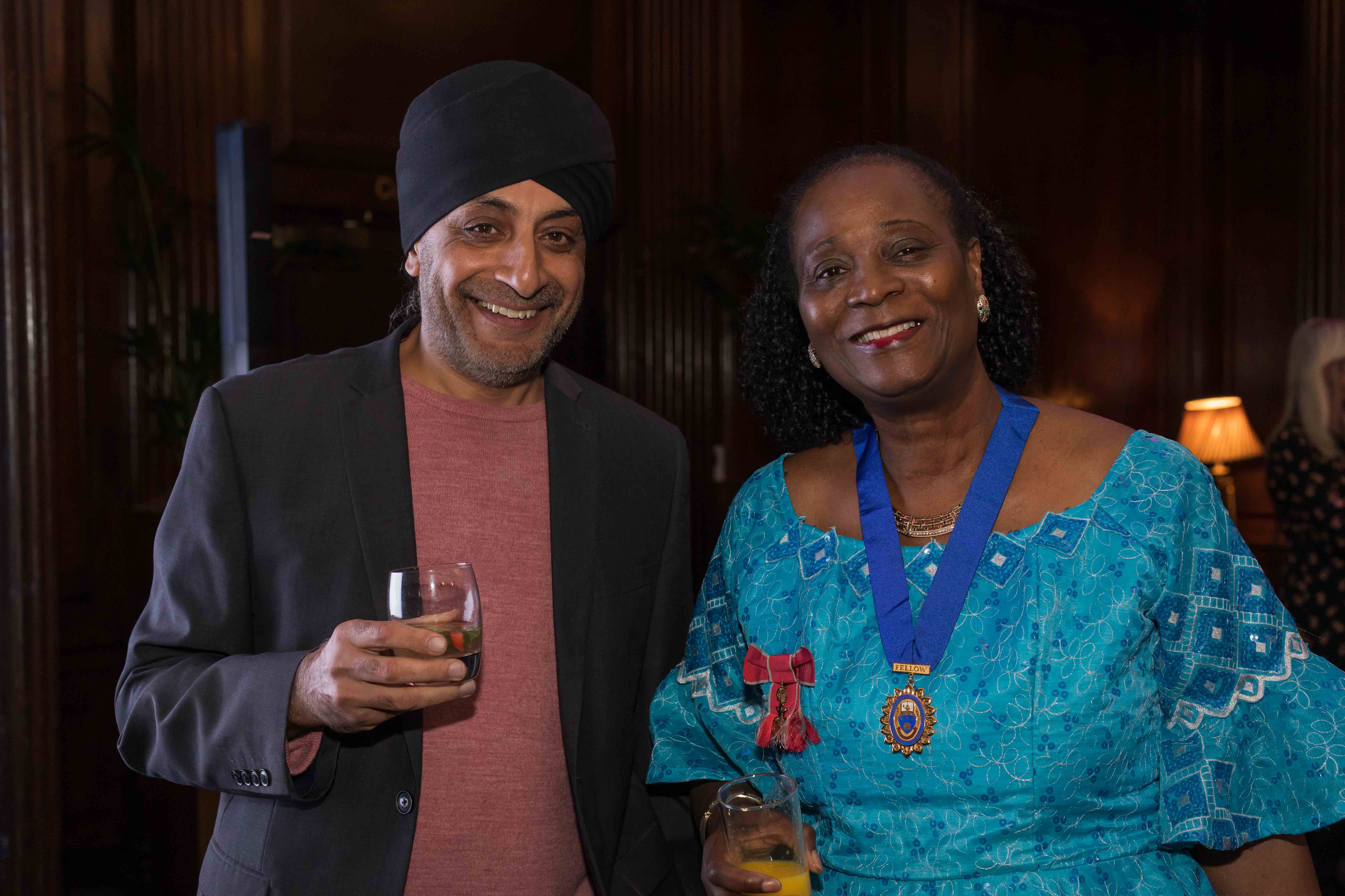 Gush Uppal, RCN Group Director of Finance and Professor Laura Serrant OBE FRCN