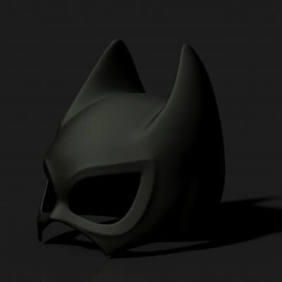 Batgirl Mask - DC Comics 3D Model