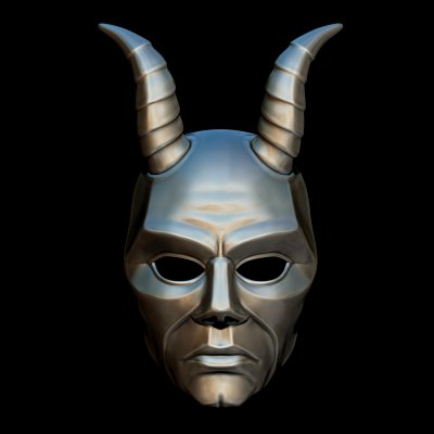 Krampus Devil Mask - Satan Mask - Demon Mask 3D Model