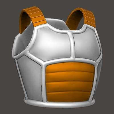 Vegeta Armor V1 from Dragon Ball Z (cosplay) 3D Model