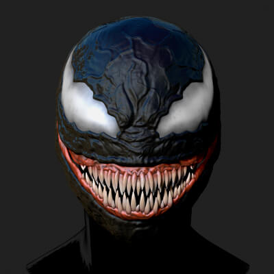 Venom Helmet Moveable - Marvel Movie 2024 3D Model