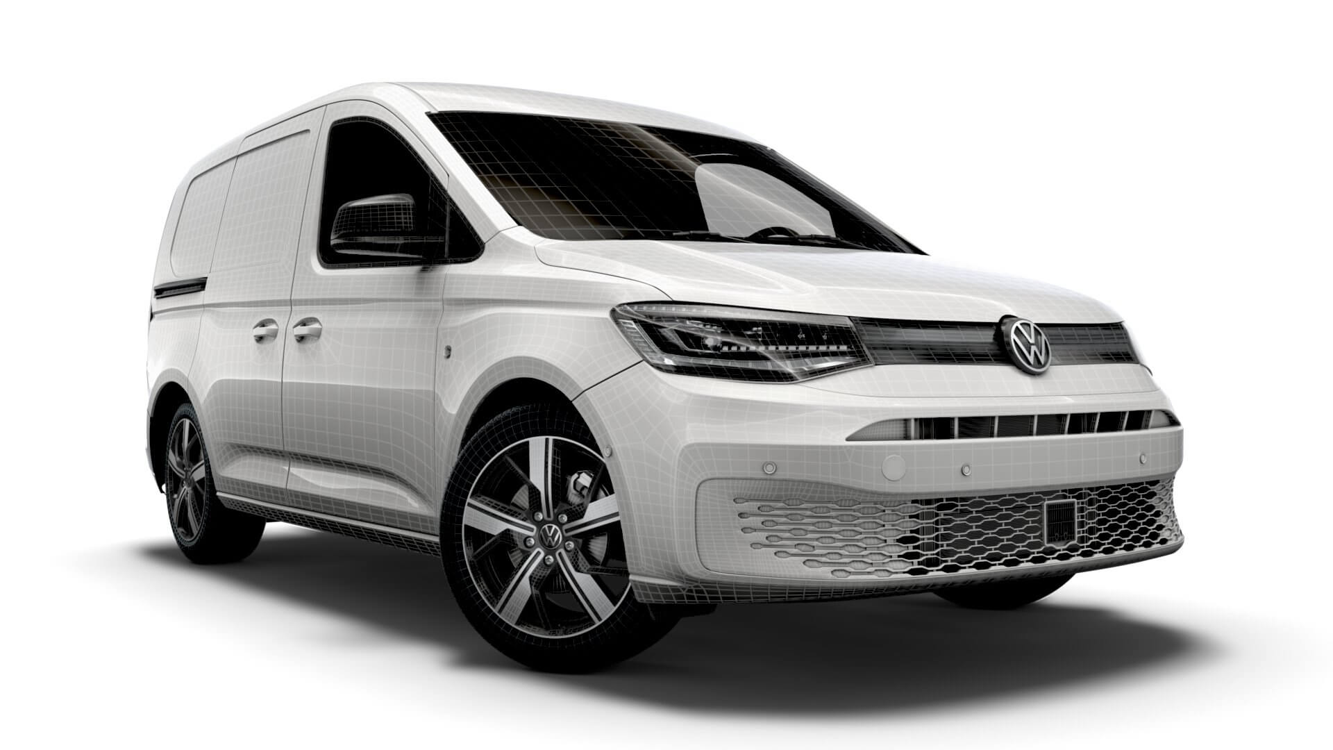 Volkswagen Caddy Commerce Pro Van 2021 3D Model