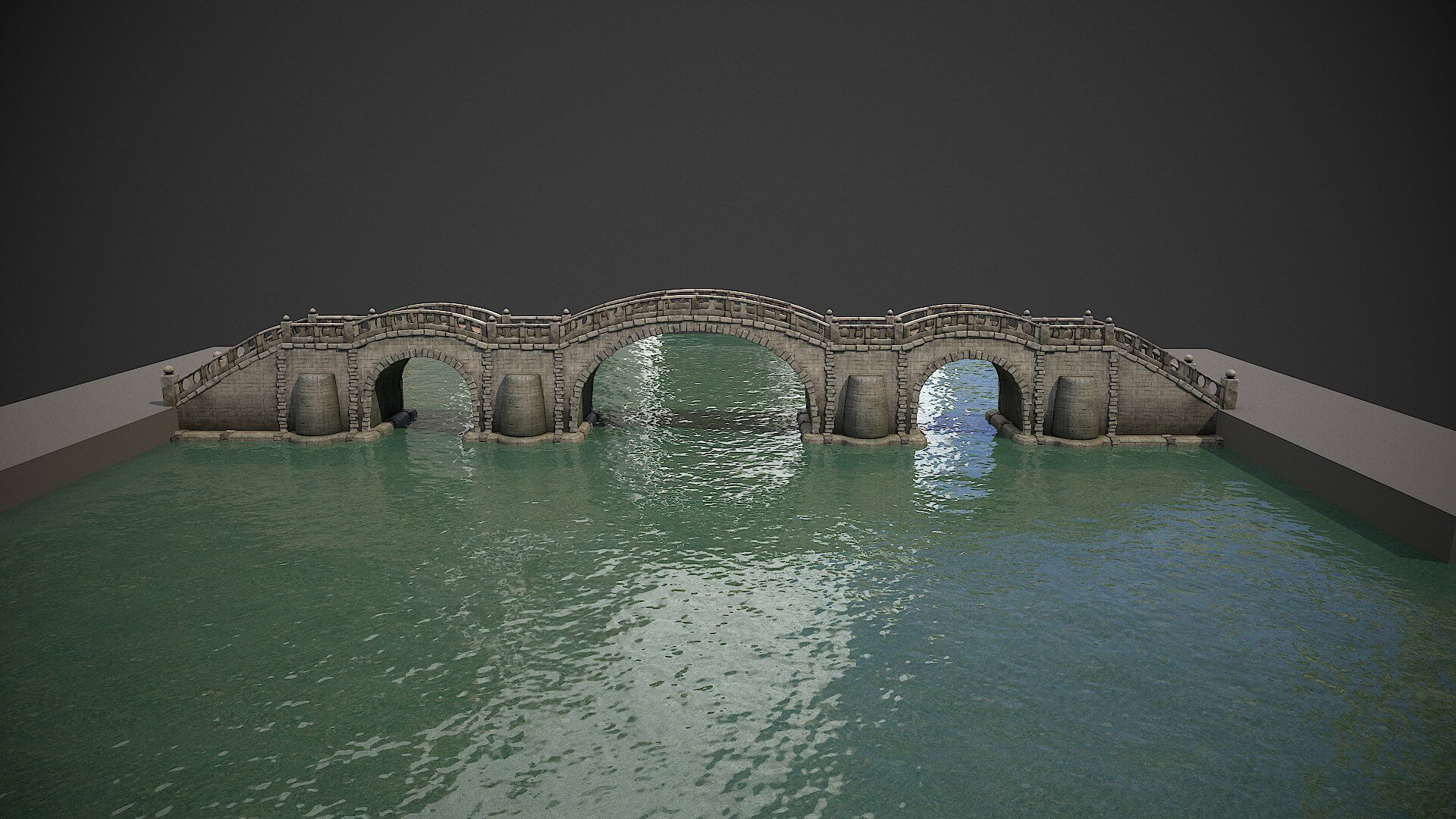 Long Stone Bridge 3D Model