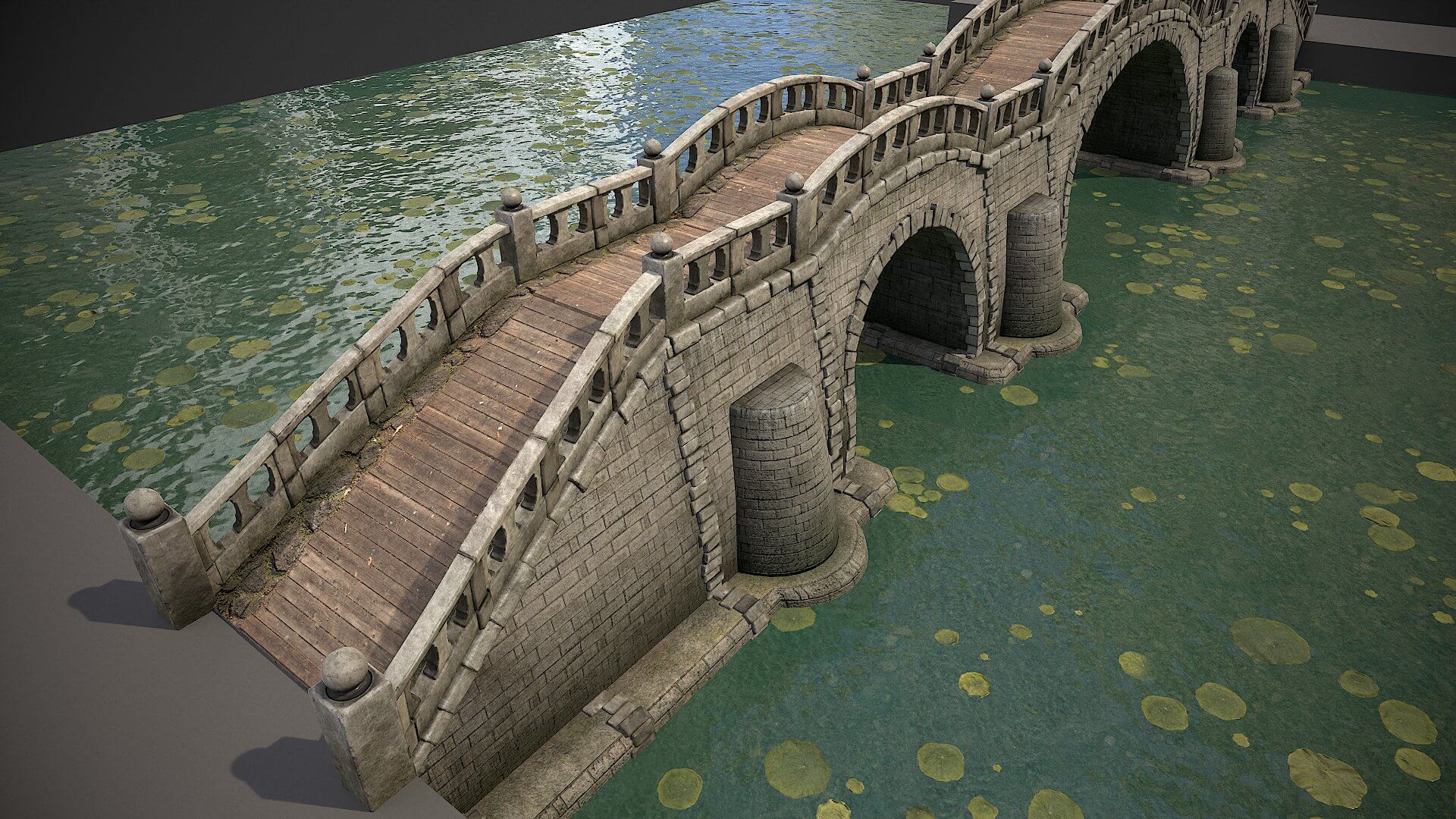 Long Stone Bridge 3D Model