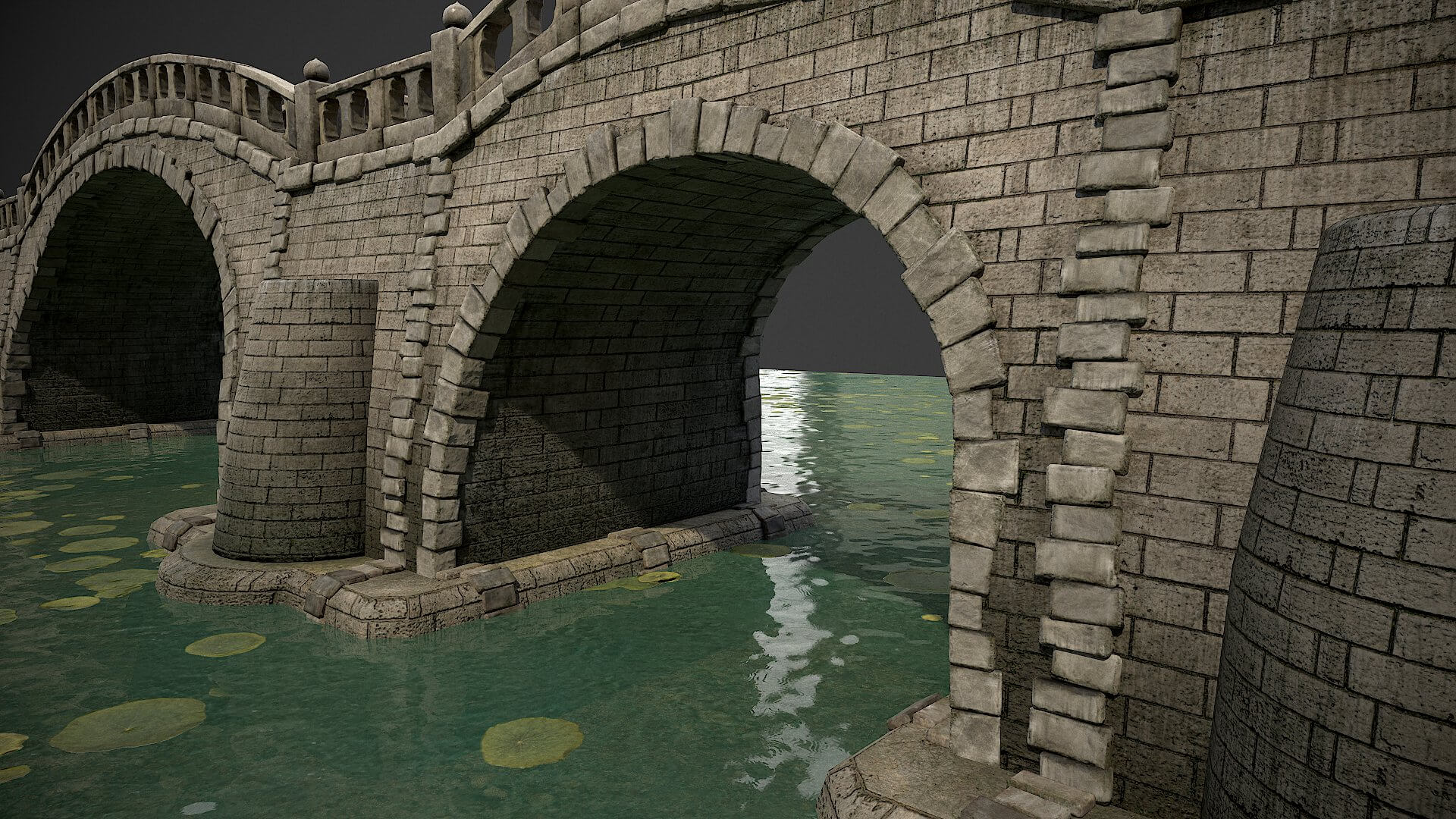 Long Stone Bridge 3D Model