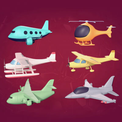 Cartoon Aircraft Pack