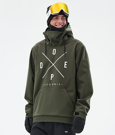 Dope Yeti Ski Jacket Men 2X-Up Olive Green