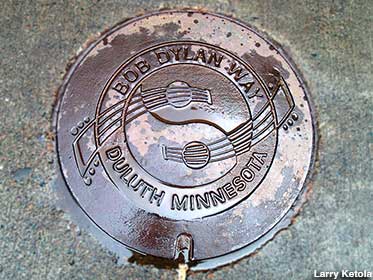 Bob Dylan Manhole Cover.