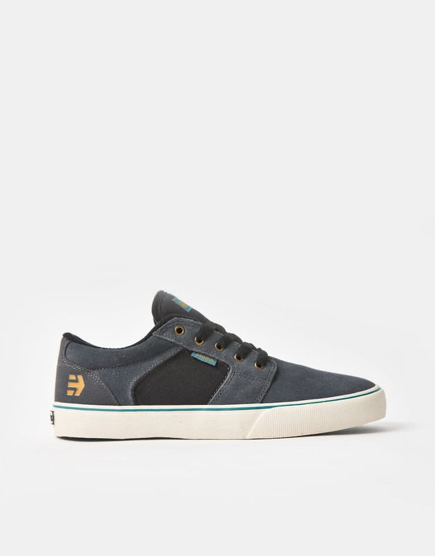 Etnies Barge LS Skate Shoes - Dark Grey/Black/Gold