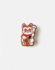 Route One Lucky Cat Pin - Nickel