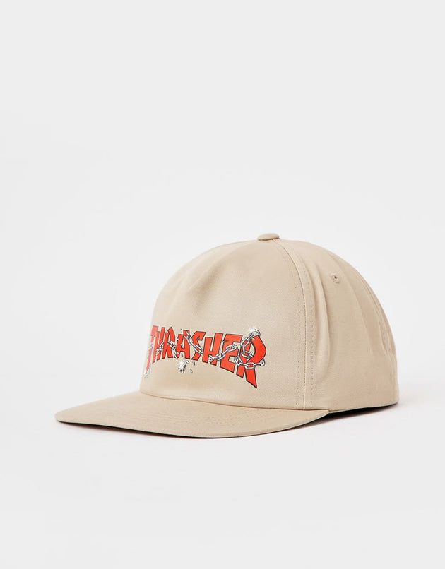 Thrasher Chains Snapback Cap - Khaki