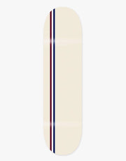 Skateboard Cafe Stripe Skateboard Deck - Cream/Burgundy