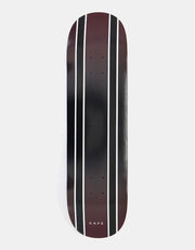 Skateboard Cafe Double Stripe C2 Skateboard Deck - Burgundy/Black Fade