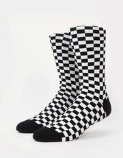 Route One Chequered Socks - Black/White