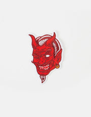 Route One Devil Embroidered Patch - Red